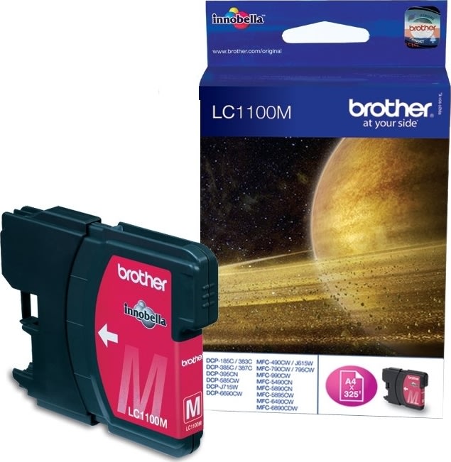 Brother LC1100M bläckpatron, röd, 325s