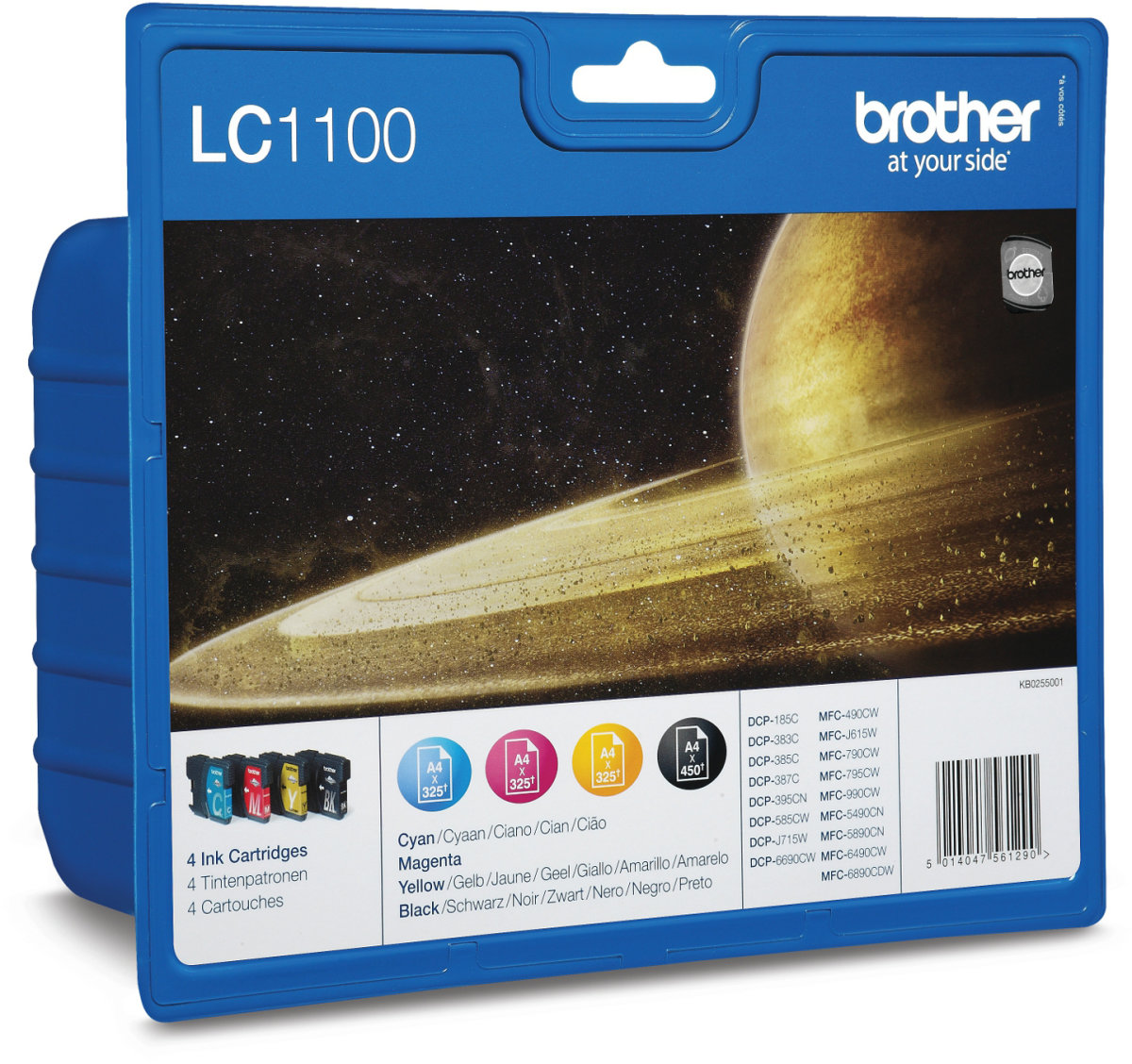 Brother LC1100VALBPDR blækpatroner, sampak