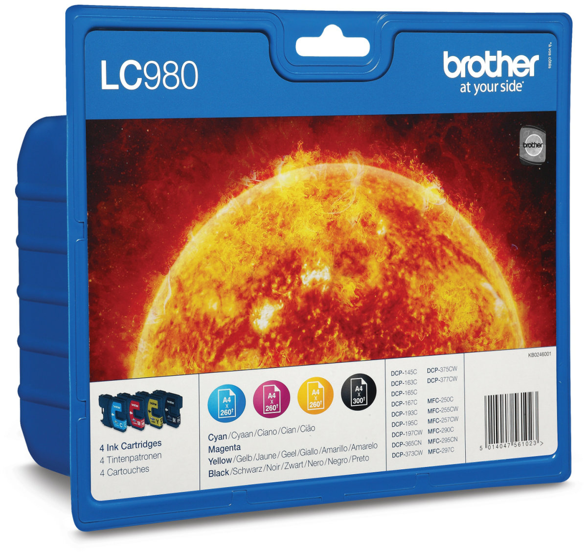 Bläckpatron Brother LC980VALBPDR Flerpack