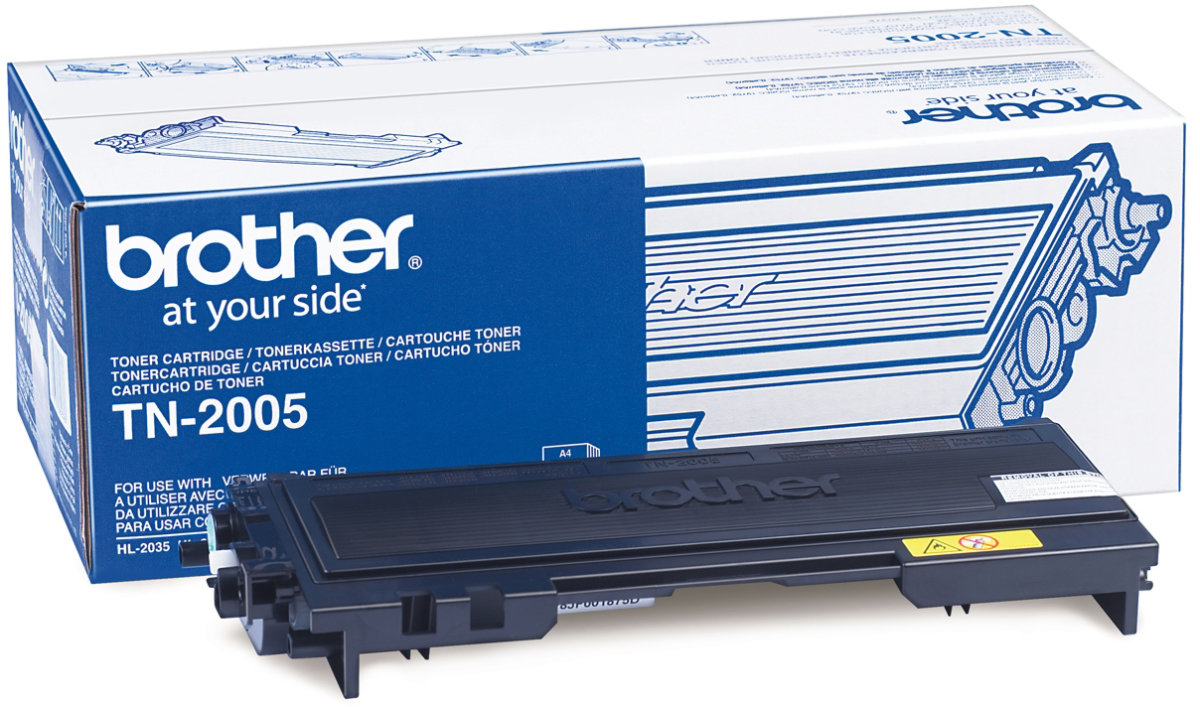 Brother TN2005 lasertoner, svart, 1500 sidor