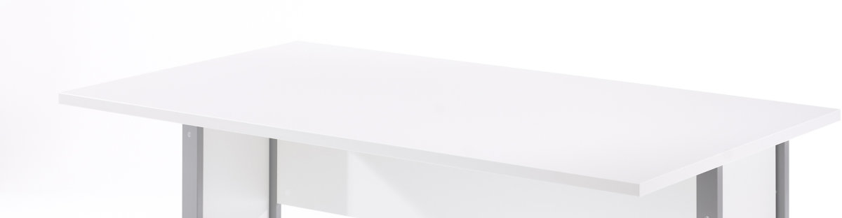 Skrivbordsskiva BudgetLine 150x80 cm Vit
