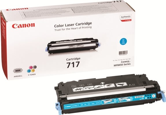 Lasertoner Canon 717C/2577B002AA Blå 4000 sidor
