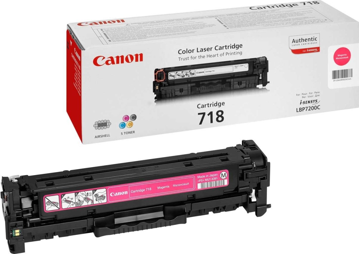 Canon nr.718M/2660B002AA lasertoner, rød, 2900s