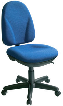 Deluxe kontorstol, blå