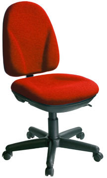 Deluxe kontorstol, rød