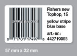 Dymo universaletikett, 32x57 mm, 1000 st