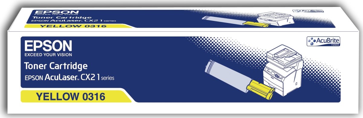 Epson C13S050316 lasertoner, gul, 5000 s