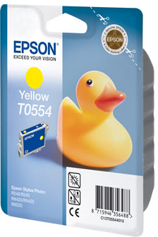 Bläckpatron Epson T055/C13T05544010 Gul 290 sidor
