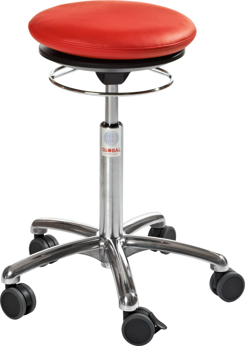 CL Pilates Air Seat, rød, kunstlæder, 52-71 cm
