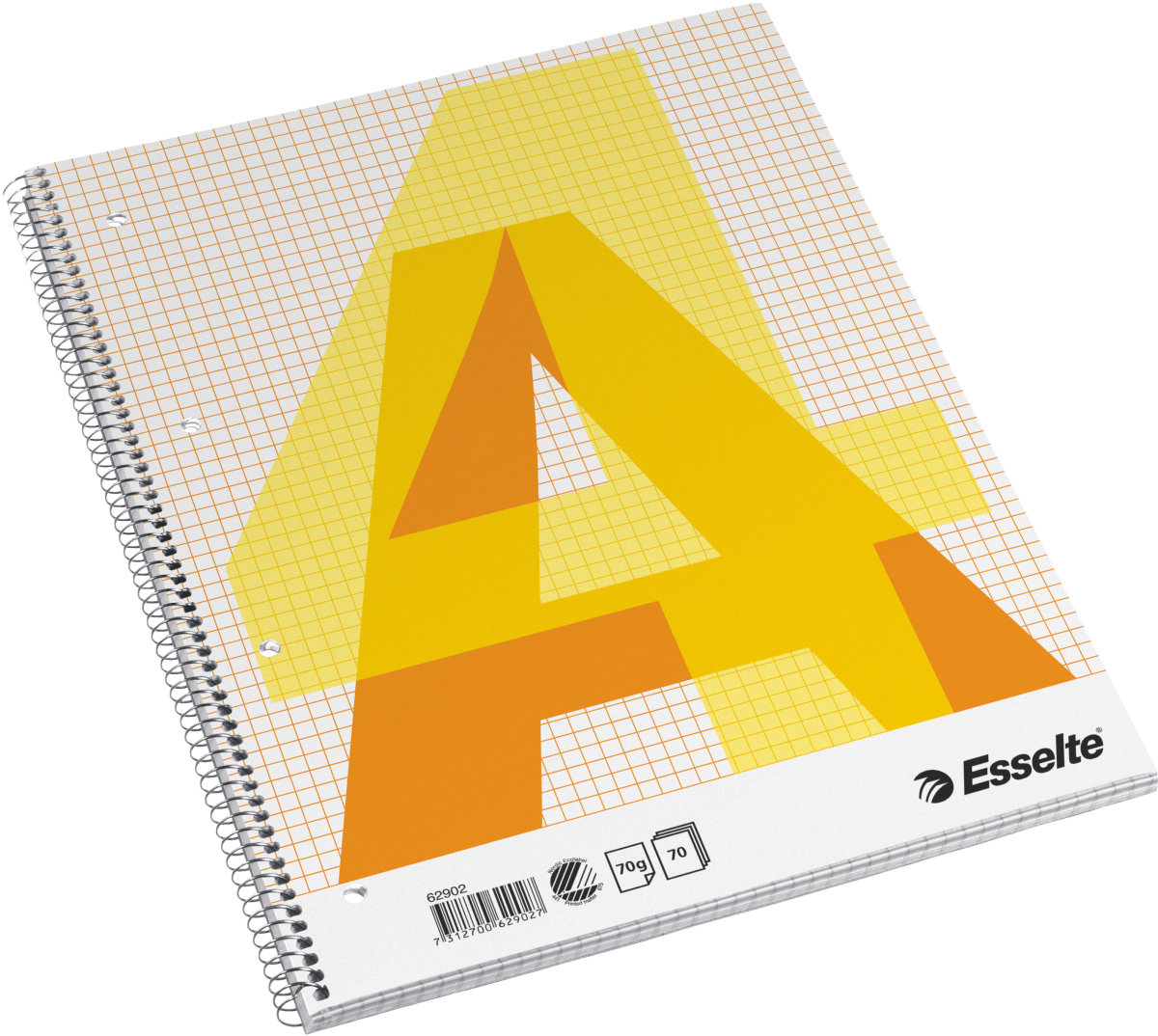 Esselte kollegieblock A4, rutat