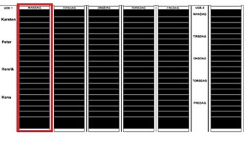 Plan dex kort modul A4 högt format 50 mm 18 st