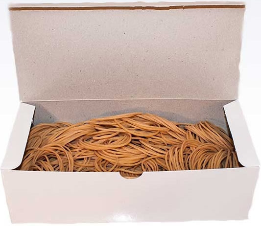 Gummiband nr 14, 500 g, 50 mm, brun