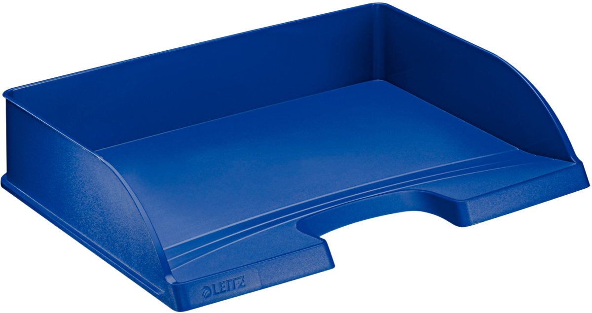 Leitz Plus Standard brevkorg, tvärformat, blå