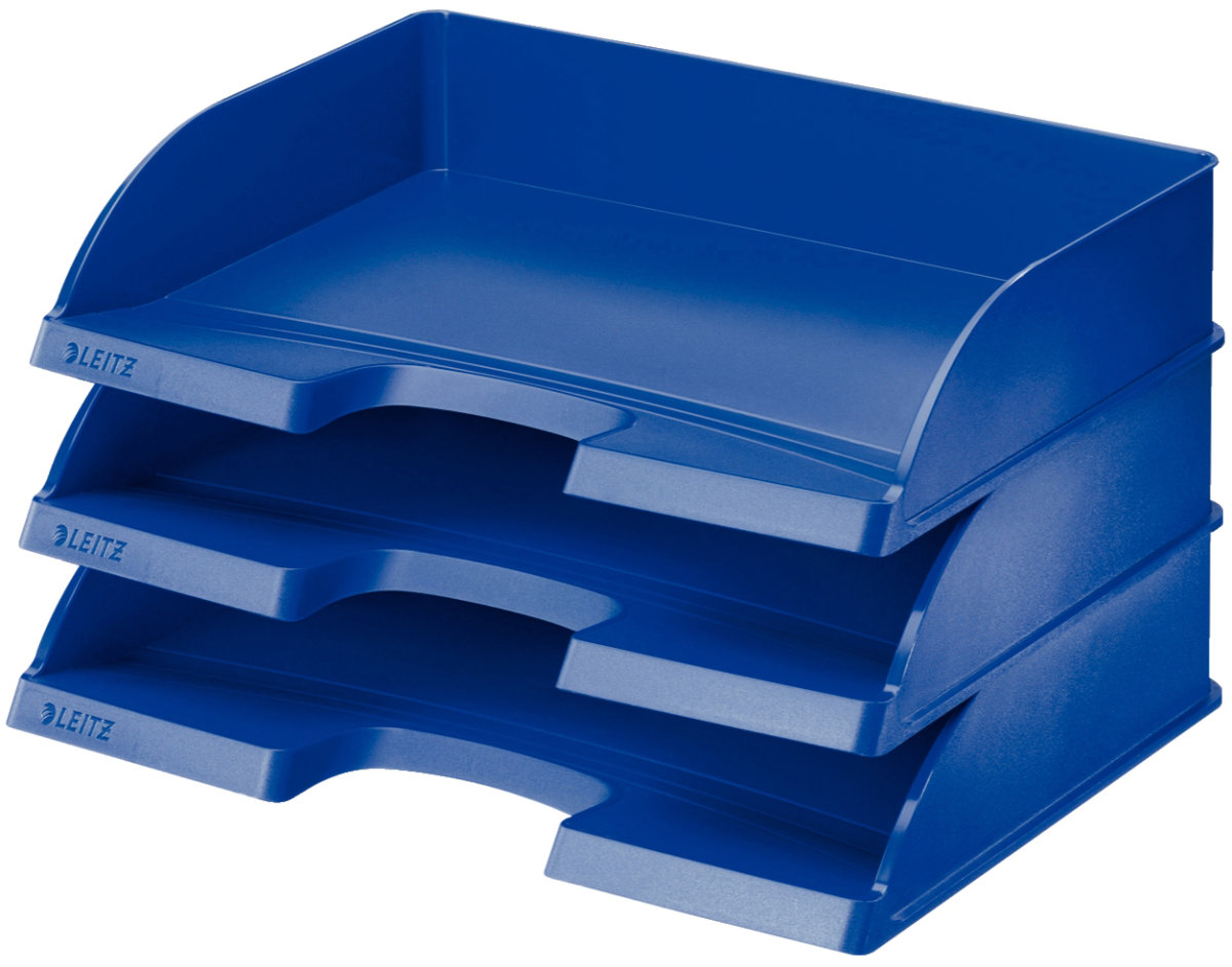 Leitz Plus Jumbo brevkorg, tvärformat, blå
