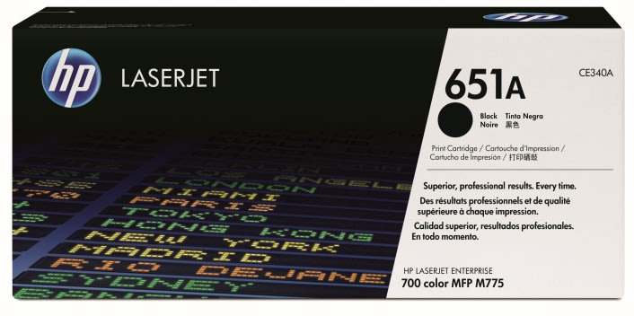 HP 651A/CE340A lasertoner, svart, 13 500 s