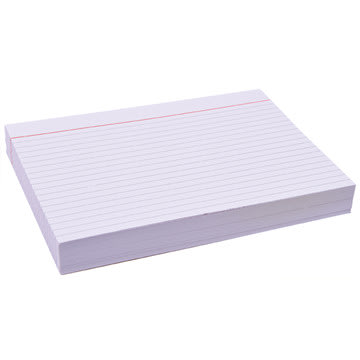 Indexkort A5 148x210 mm, registerkort, linjerat, 1