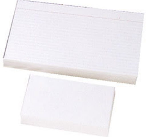 Indexkort A5 148x210 mm, registerkort, linjerat, 1