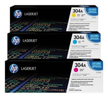 HP 304A/CF372AM lasertoner, 2800 s, 3-pack