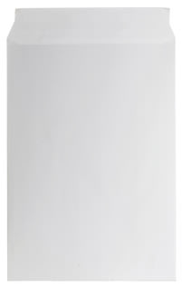 Bong kuvert med pappbaksida, 310x440 mm, vit