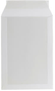 Bong kuvert med pappbaksida, A4, 229x324 mm, vit