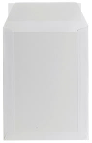 Bong kuvert med pappbaksida, A5, 190x250 mm, vit