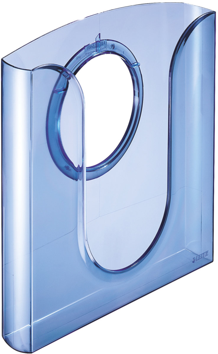 Leitz blankettfack, transparent blå