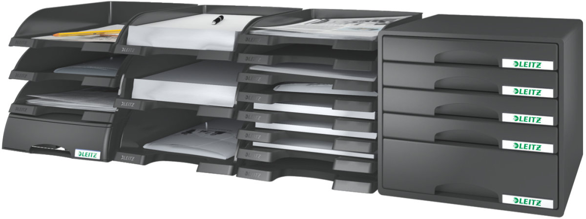 Leitz Plus Standard brevkorg, svart