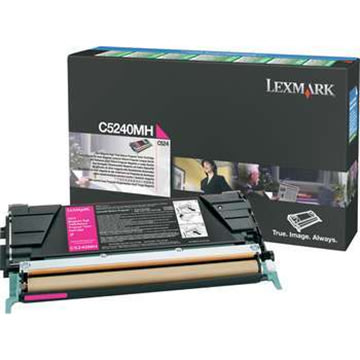 Lexmark 00C5240MH lasertoner, röd, 5000s
