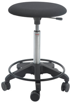 Beta stol, Svart, Ulltyg, 58-77 cm, Fodrad