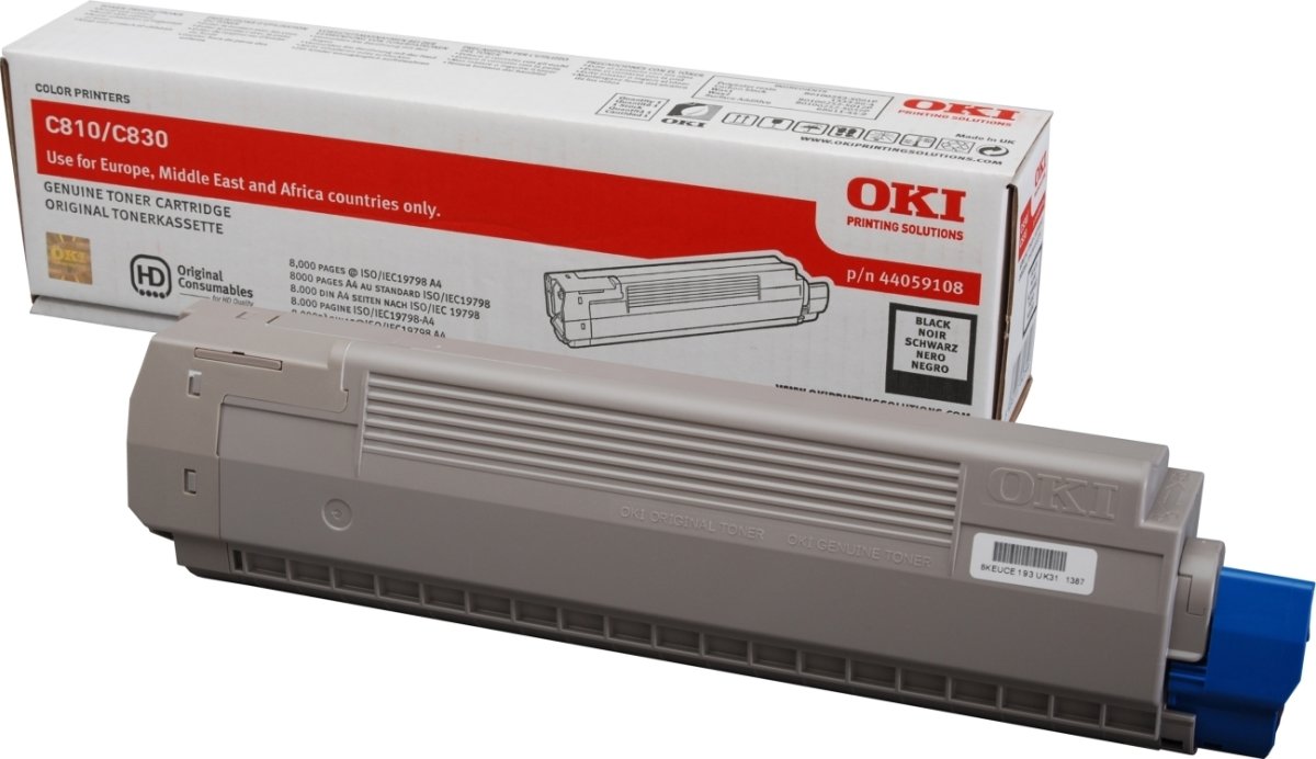 Lasertoner OKI 44059108 Svart 8000 sidor