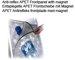 Antireflex frontpanel 53x73 med magnet