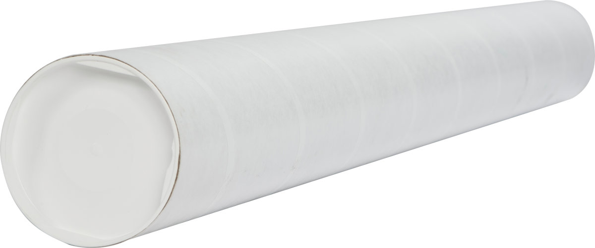 Papprör med lock, Ø100 x 2,0 x 1150 mm