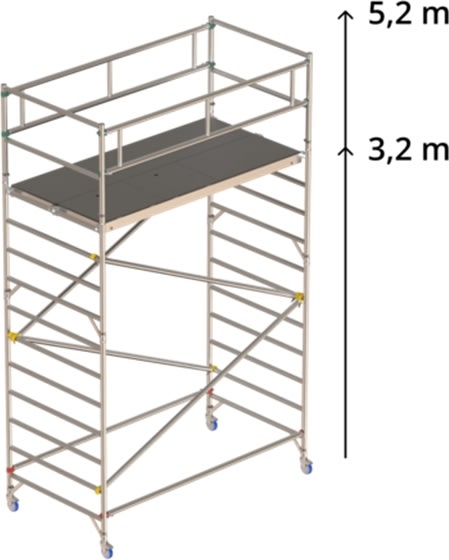 Rullställning 135x245 - höjd 3,37 m