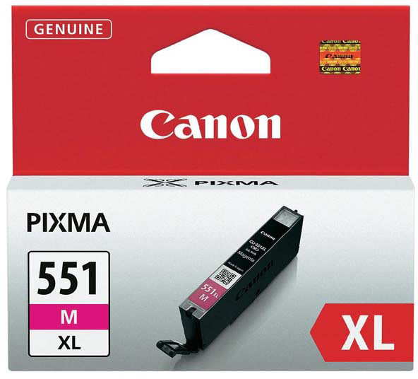 Bläckpatron Canon CLI-551XL Röd 11 ml