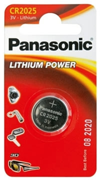 Panasonic CR2025 knappcellsbatteri