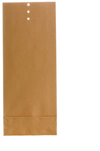 Bong provpåse, 135x350x50 mm, brun