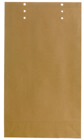 Bong provpåse, 400x230x50 mm, brun