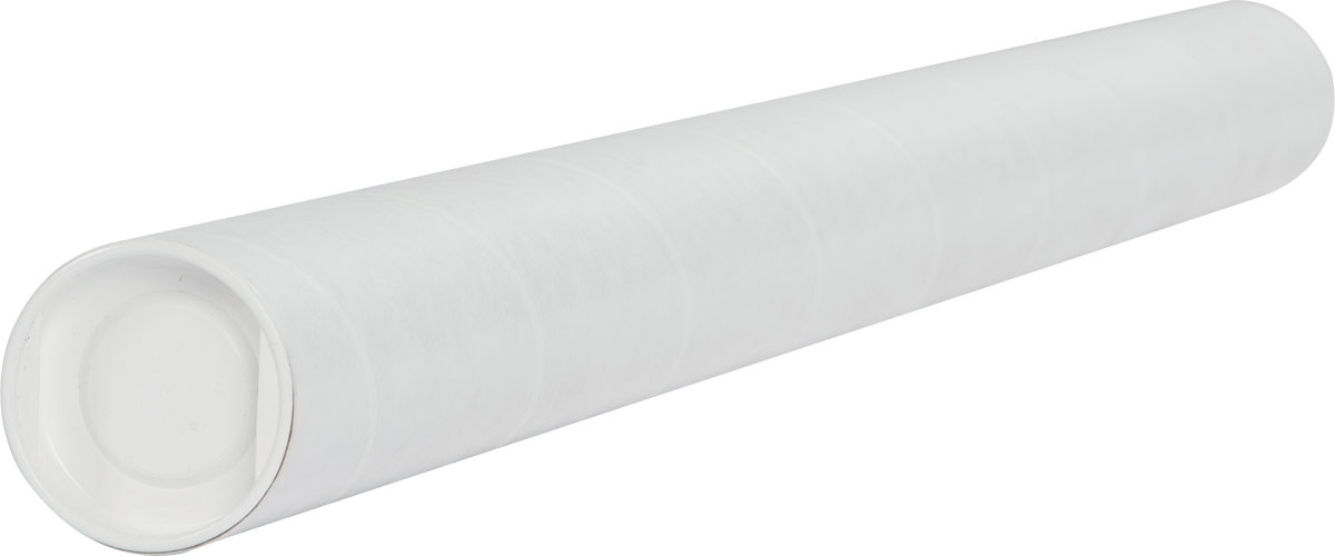 Papprör med lock, Ø50 x 1,5 x 745 mm