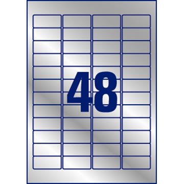 Avery L6009-20 slitstarka etiketter, 45,7 x 21,2 m