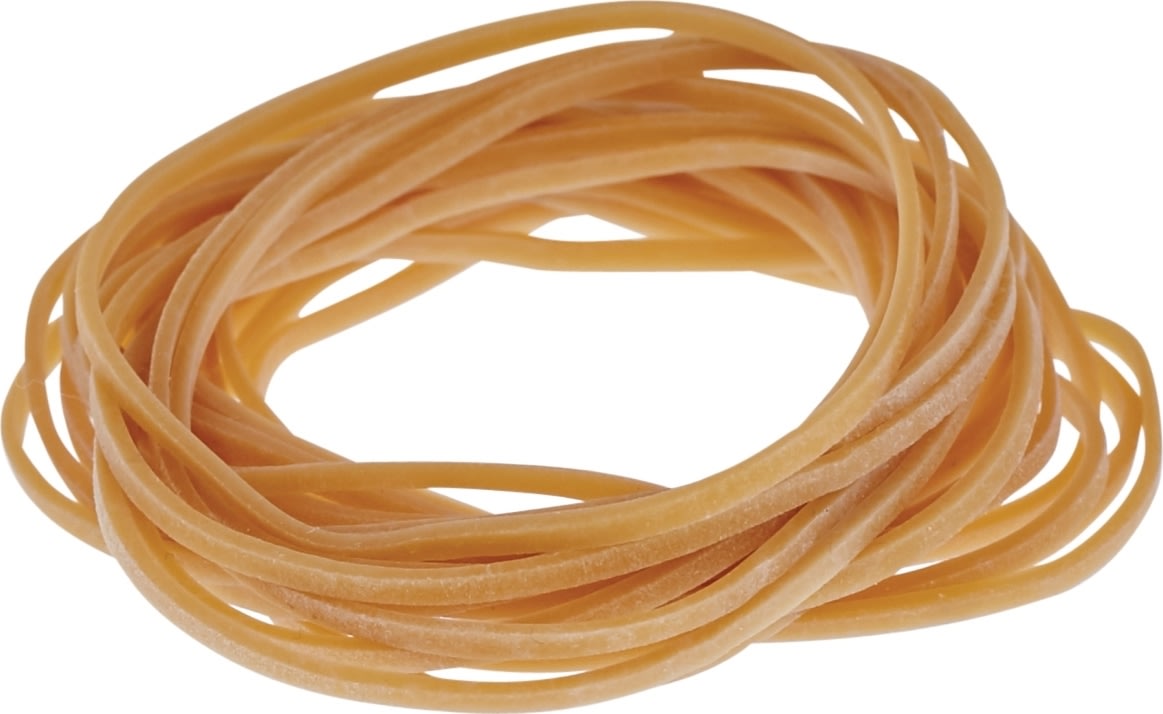 Gummiband nr 18, 1000 g, 80 mm, brun