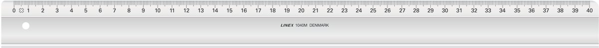 Linex linjal 1040M, plast 40 cm