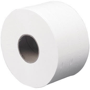 Toiletpapir systemrulle 2-lags, mini perf., hvid
