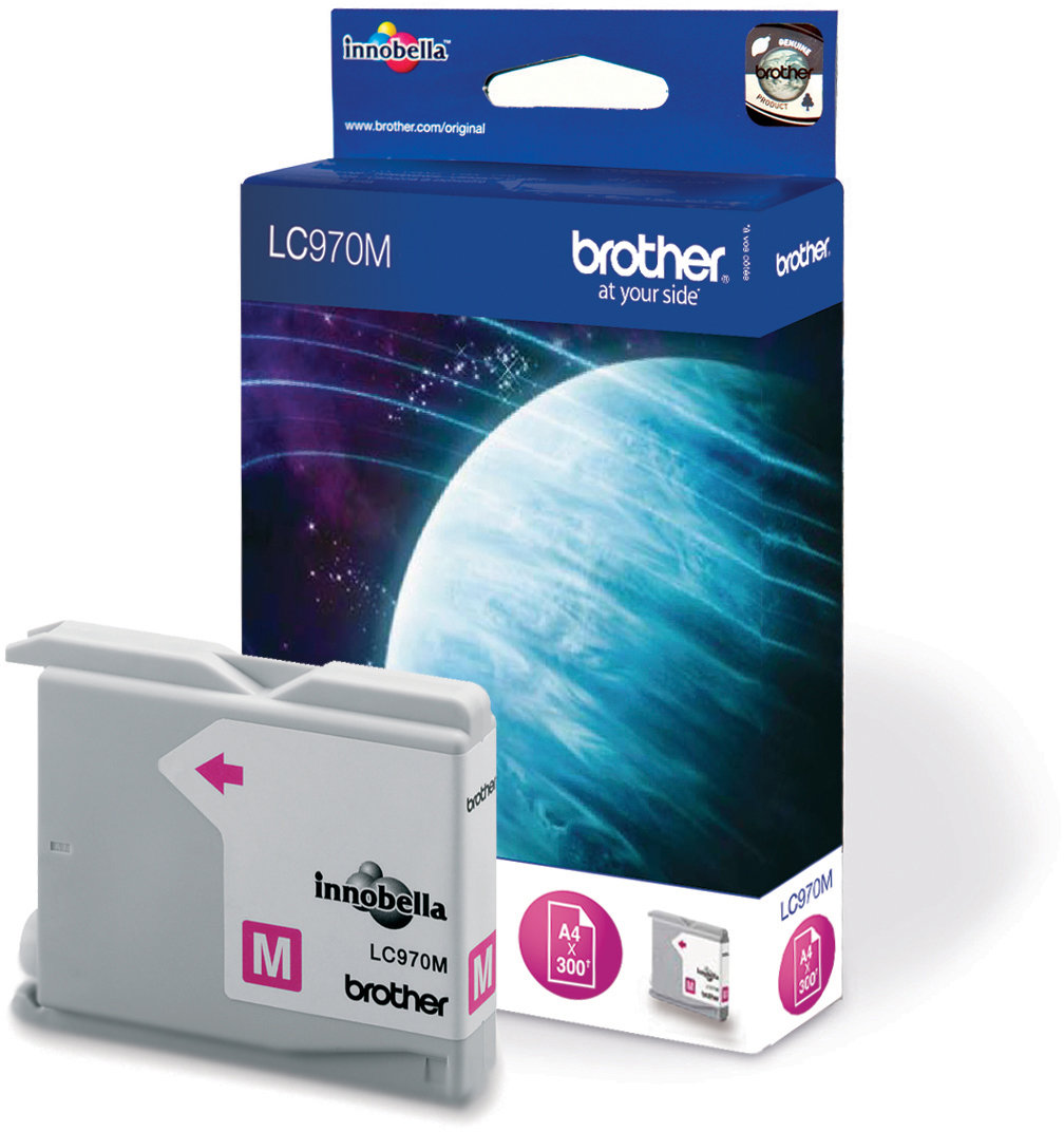 Brother LC970M bläckpatron, magenta, 300 s