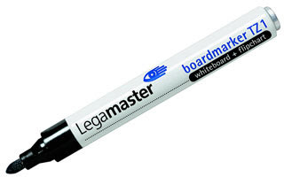 Legamaster TZ-1 whiteboardpenna, svart