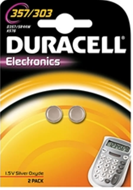 Duracell D357H-B2 knappcellsbatterier