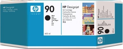 HP nr 90 C5058A bläckpatron, svart, 400 ml