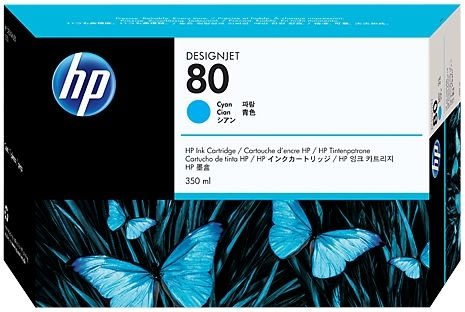 Bläckpatron HP 80/C4846A Blå 350 ml