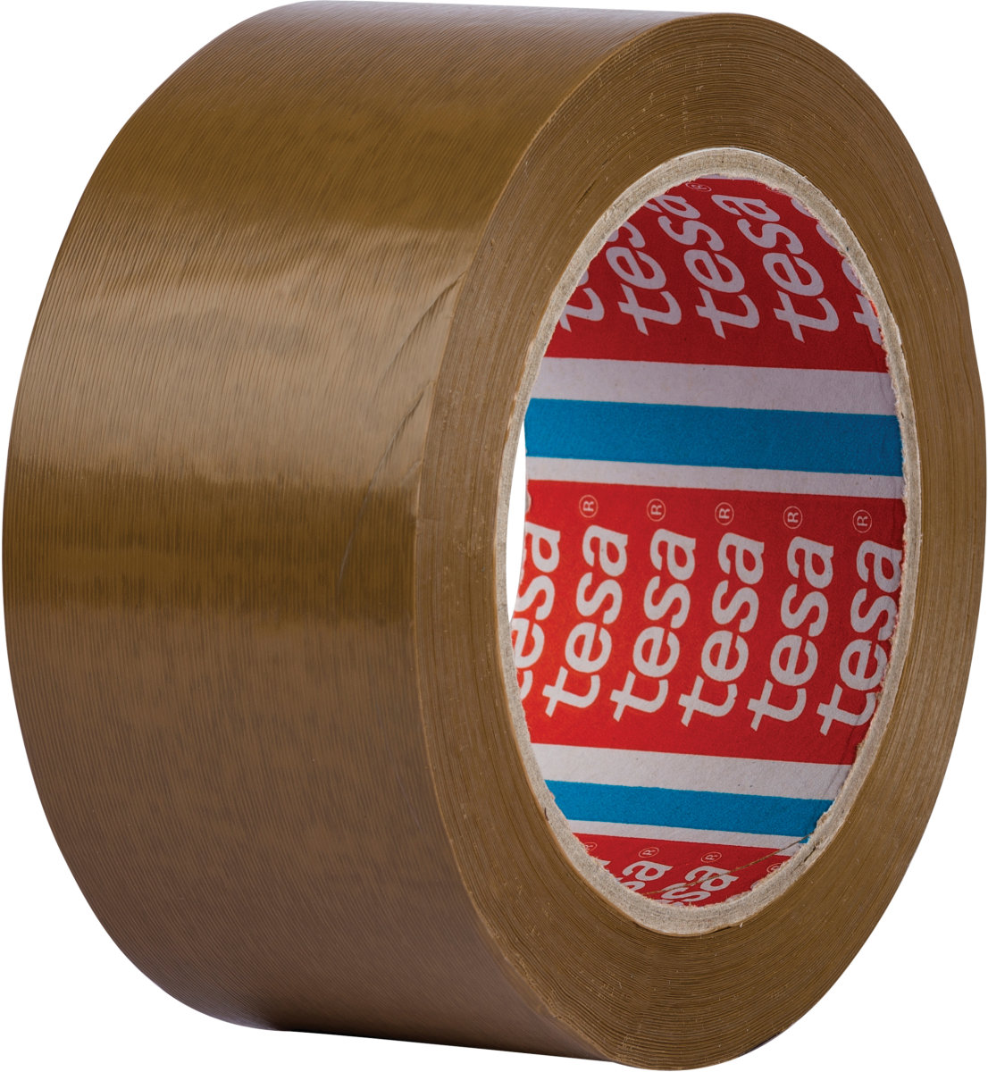 Tesa Packtejp, 50 mm, präglad PVC, brun
