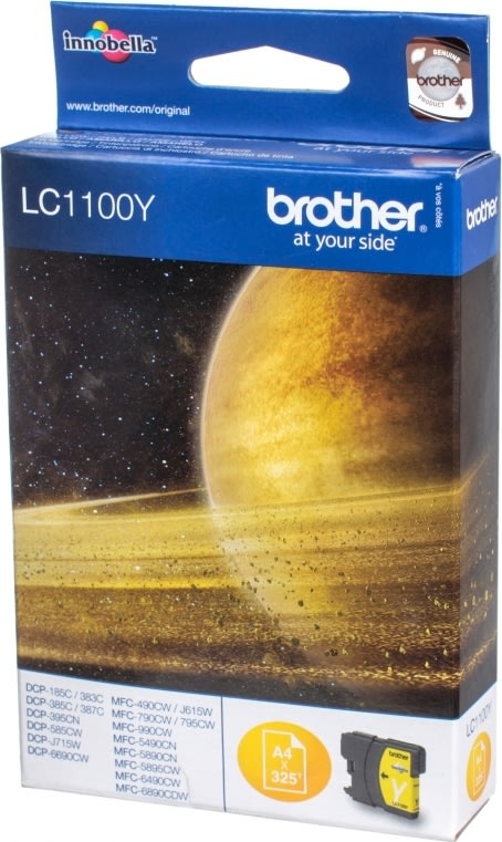 Brother LC1100Y bläckpatron, gul, 325s