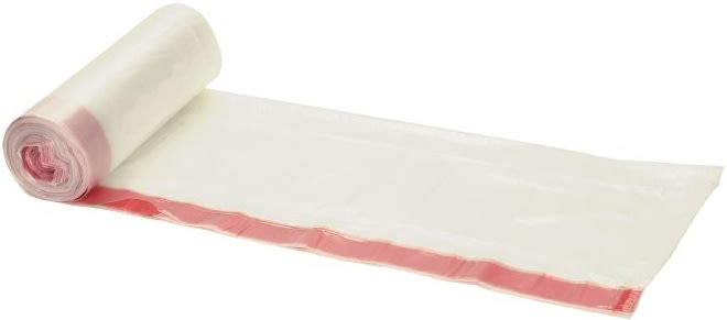 Sopsäck med knytband, 100 liter, transparent